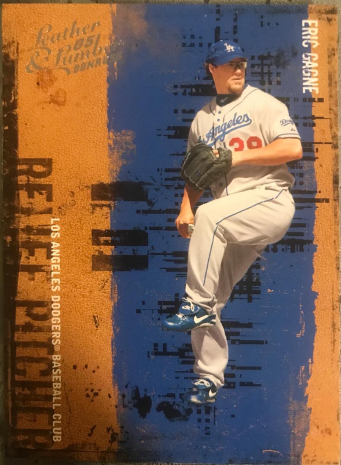 Eric Gagne #42 Baseball Cards 2005 Donruss Leather & Lumber