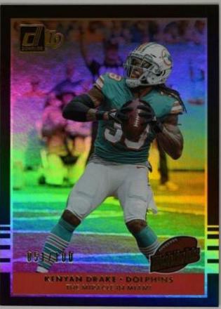 Kenyan Drake #H 12 Football Cards 2019 Donruss Highlights