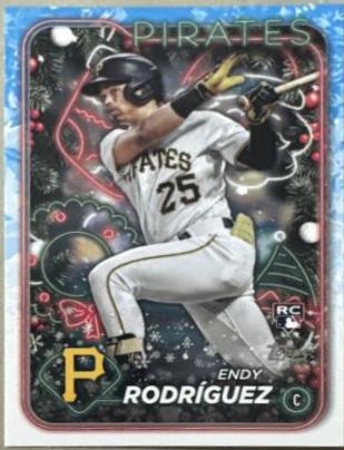Endy Rodriguez #H9 Baseball Cards 2024 Topps Holiday