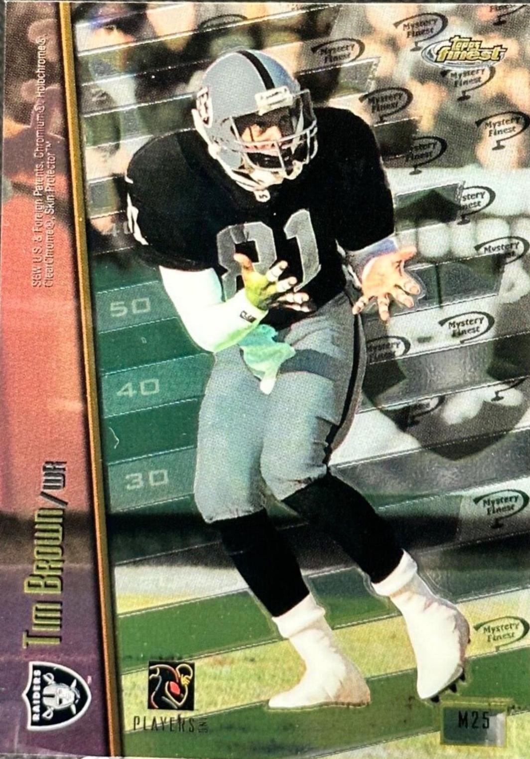 Corey Dillon, Tim Brown #M25 Football Cards 1998 Topps Finest Mystery 1