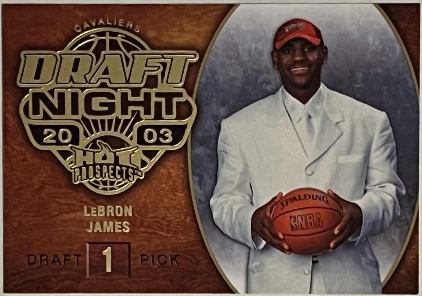 LeBron James #102 Basketball Cards 2008 Fleer Hot Prospects