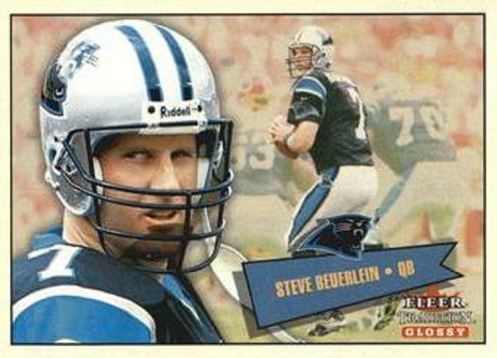 Steve Beuerlein #36 Football Cards 2001 Fleer Tradition Glossy