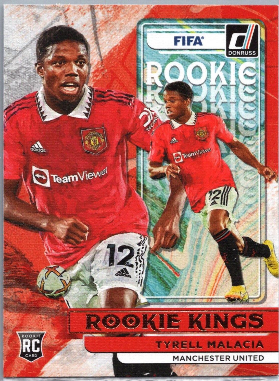 Tyrell Malacia #24 Soccer Cards 2022 Panini Donruss Rookie Kings