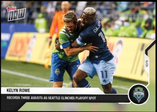 Kelyn Rowe #160 Soccer Cards 2021 Topps Now MLS