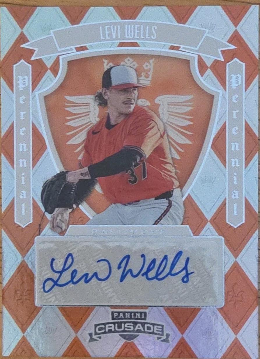 Levi Wells #PPS-LWS 2025 Panini Crusade Perennial Prospect Signature Baseball