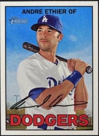 Andre Ethier #12 Baseball Cards 2016 Topps Heritage