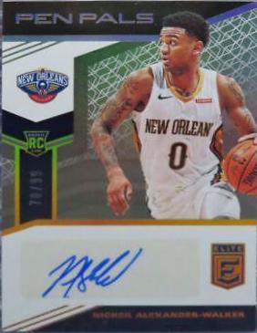 Nickeil Alexander Walker #PP-NAW 2019 Panini Donruss Elite Pen Pals Basketball