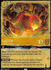 gaston lorcana card - Reign of Jafar - - Arrogant Showoff (Common) The finish on this Epic rarity elevates every detail of Gaston’s triumph Lorcana Whispers in the Well