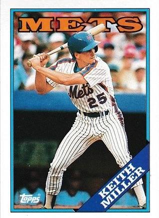 Keith Miller #382 Baseball Cards 1988 Topps