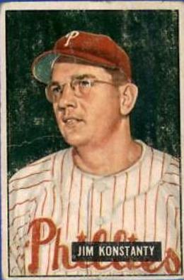 Jim Konstanty #27 Baseball Cards 1951 Bowman