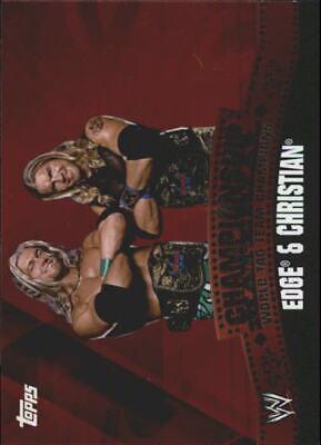 Edge, Christian #C18 Wrestling Cards 2010 Topps WWE Championship Material