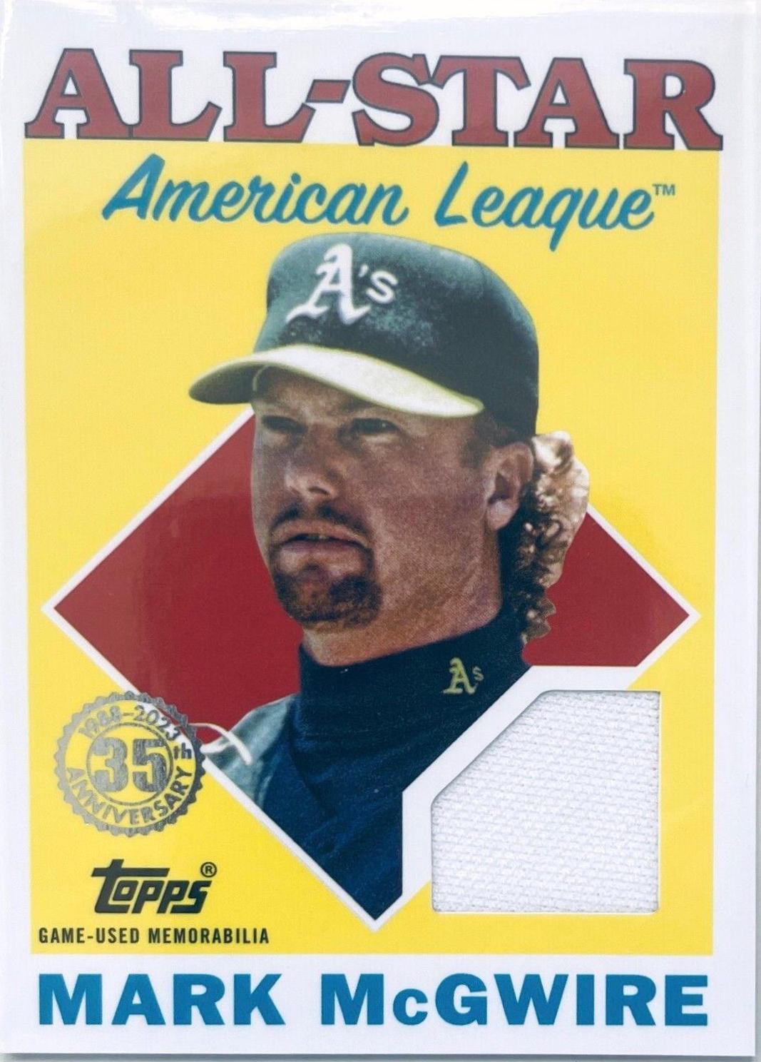 Mark McGwire #88ASR-MMC Baseball Cards 2023 Topps 1988 All Star Relics