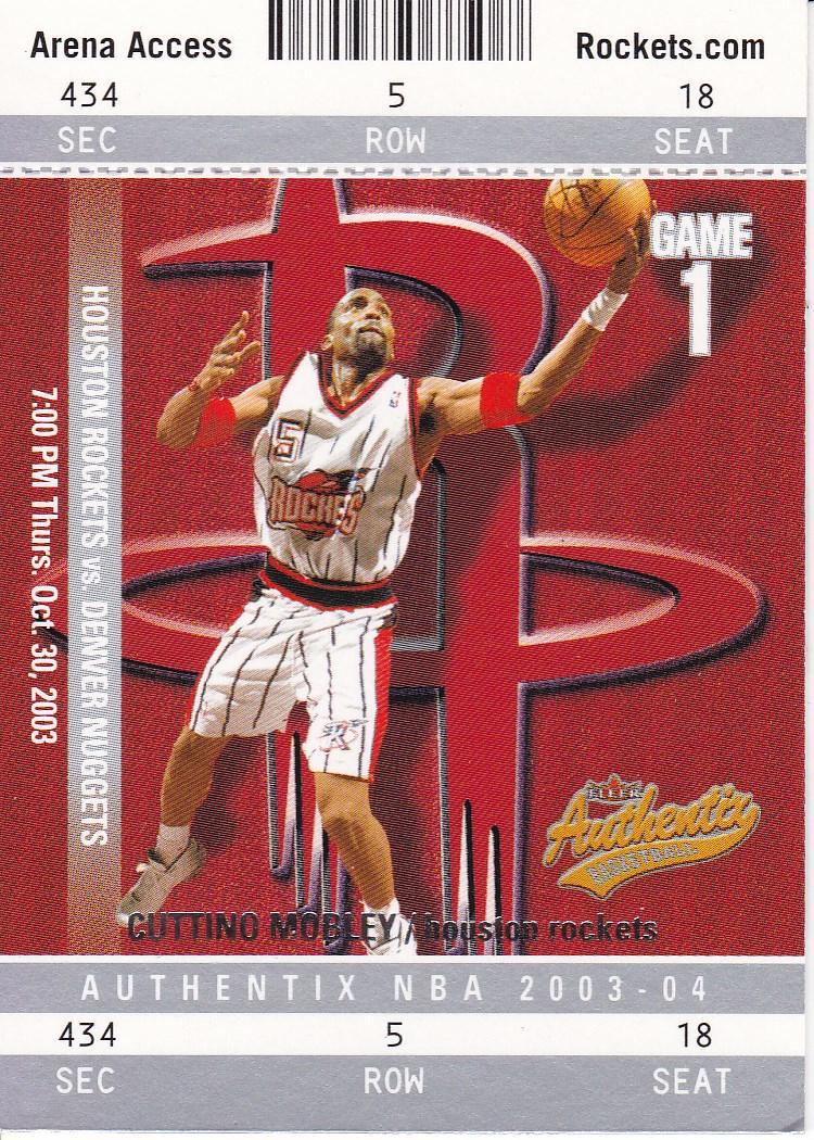 Cuttino Mobley #26 Basketball Cards 2003 Fleer Authentix