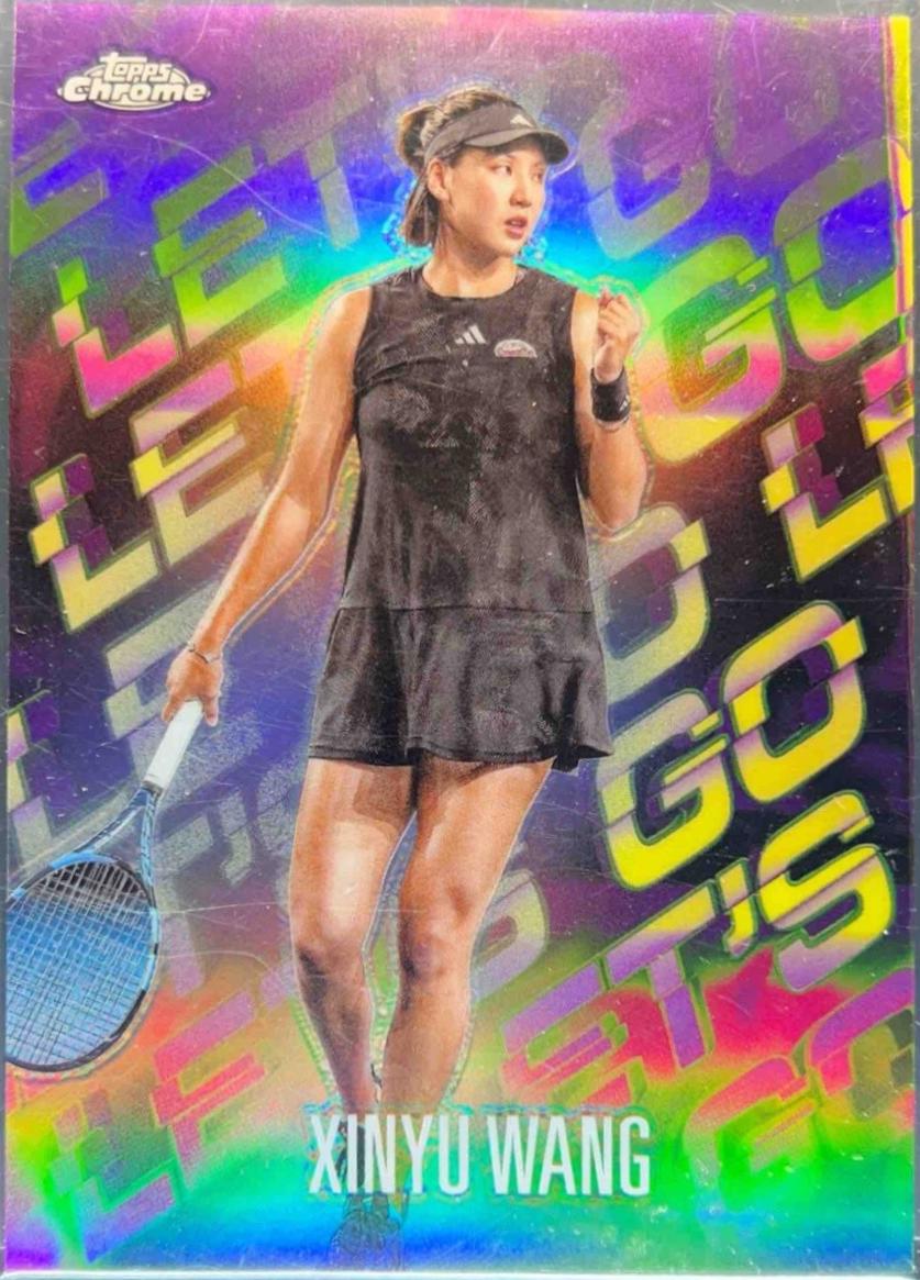Xinyu Wang #LGO-XW Tennis Cards 2024 Topps Chrome Let’s Go