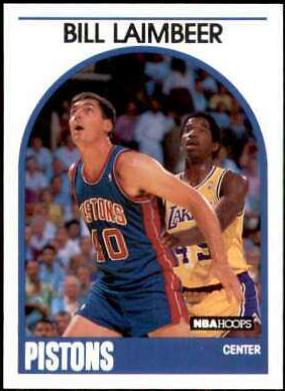 Bill Laimbeer #29 Basketball Cards 1989 Hoops