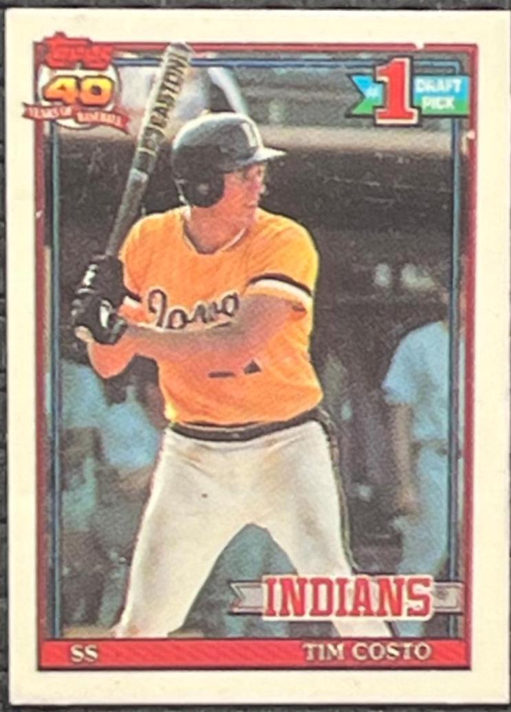 Tim Costo #103 Baseball Cards 1991 Topps Micro