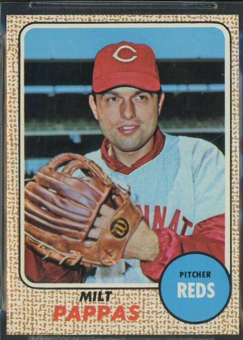 Milt Pappas #74 Baseball Cards 1968 Topps Milton Bradley