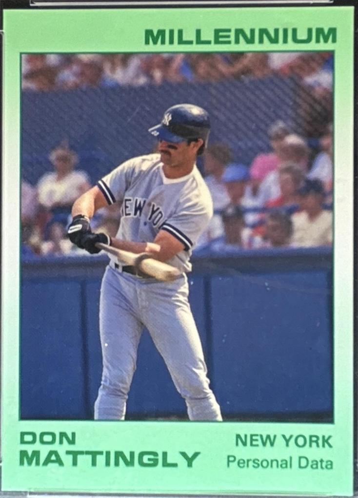Don Mattingly #45 1991 Star Millennium Edition Baseball