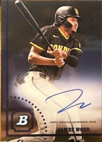 James Wood #CPA-JW 2022 Bowman Heritage Baseball Chrome Prospect Autographs