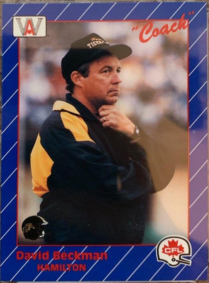 David Beckman #23 Football Cards 1991 All World CFL