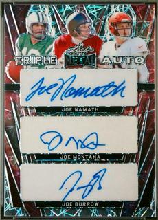 Joe Namath / Joe Montana / Joe Burrow