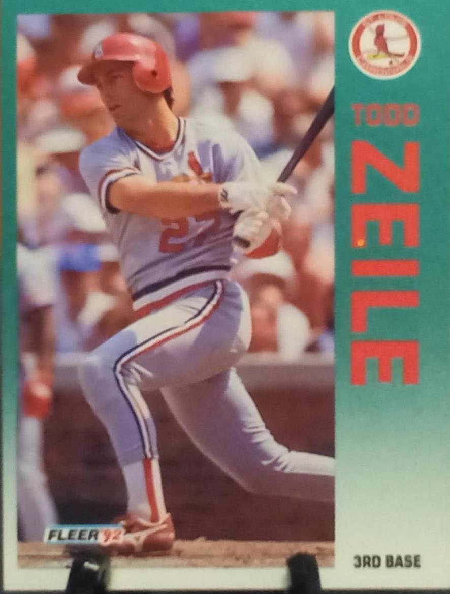 Todd Zeile #596 Baseball Cards 1992 Fleer