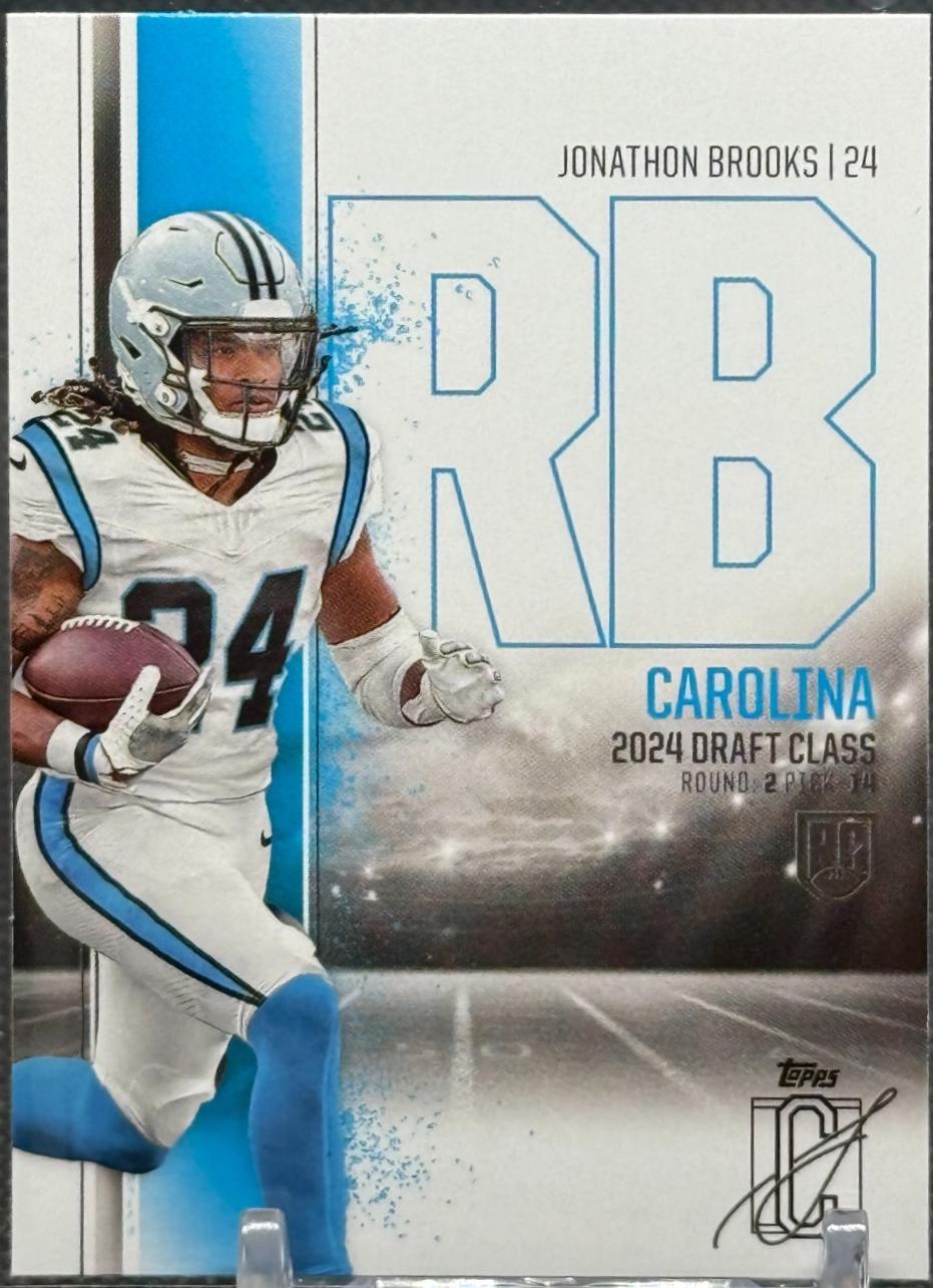 Jonathon Brooks #81 Football Cards 2024 Topps Signature Class