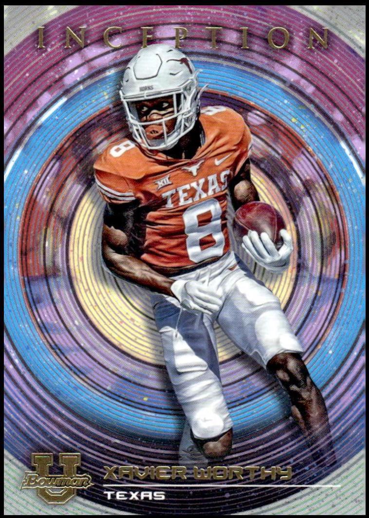 Xavier Worthy #16 Basketball Cards 2022 Bowman University Inception