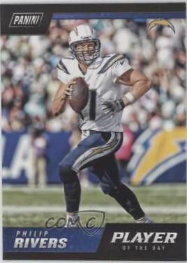 Philip Rivers #22 Football Cards 2018 Panini Player of the Day
