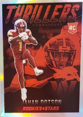 Jahan Dotson #TH-26 Football Cards 2022 Panini Rookies & Stars Thrillers