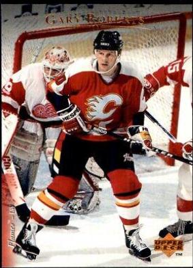 Gary Roberts #19 Hockey Cards 1995 Upper Deck
