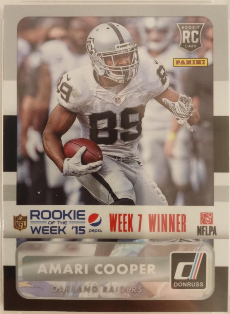 Amari Cooper #7 Football Cards 2016 Panini Score Pepsi Rookie of the Week
