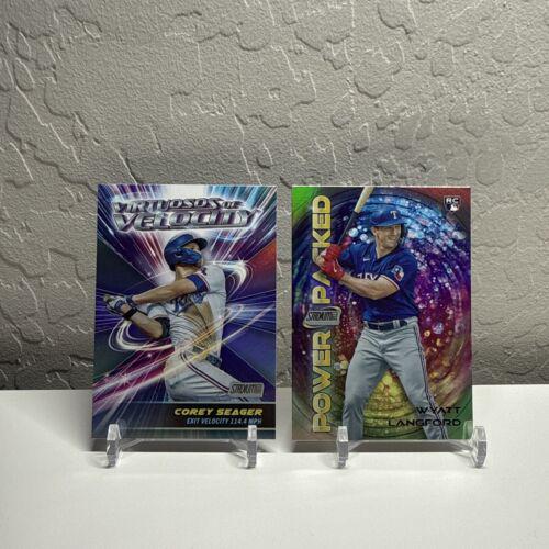Corey Seager #VV-9 2024 Topps Stadium Club Virtuosos Of Velocity Baseball