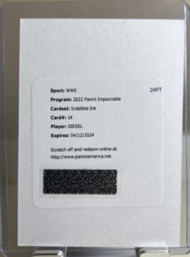 DIESEL #IN-DIE Wrestling Cards 2022 Panini Impeccable WWE Indelible Ink Autographs