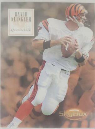 David Klingler #27 Football Cards 1994 Skybox Premium