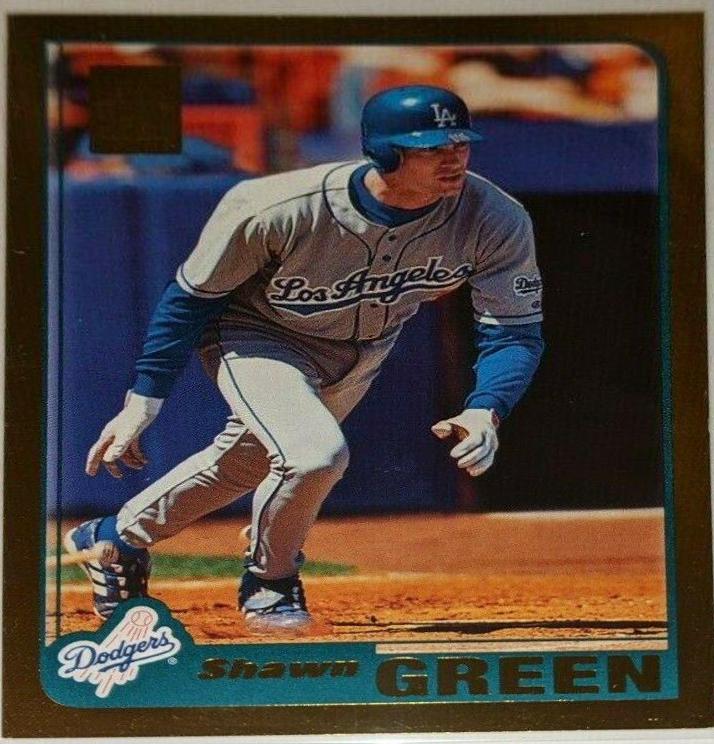 Shawn Green #20 Baseball Cards 2001 Topps Gold