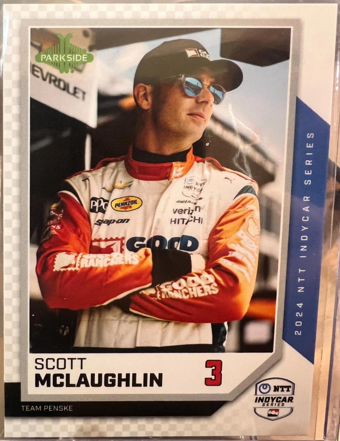 Scott McLaughlin #5 Racing Cards 2024 Parkside NTT IndyCar