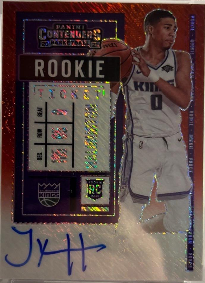 Tyrese Haliburton [Autograph Premium Red Shimmer] #129