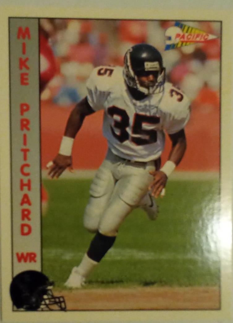 Mike Pritchard #10 Football Cards 1992 Pacific