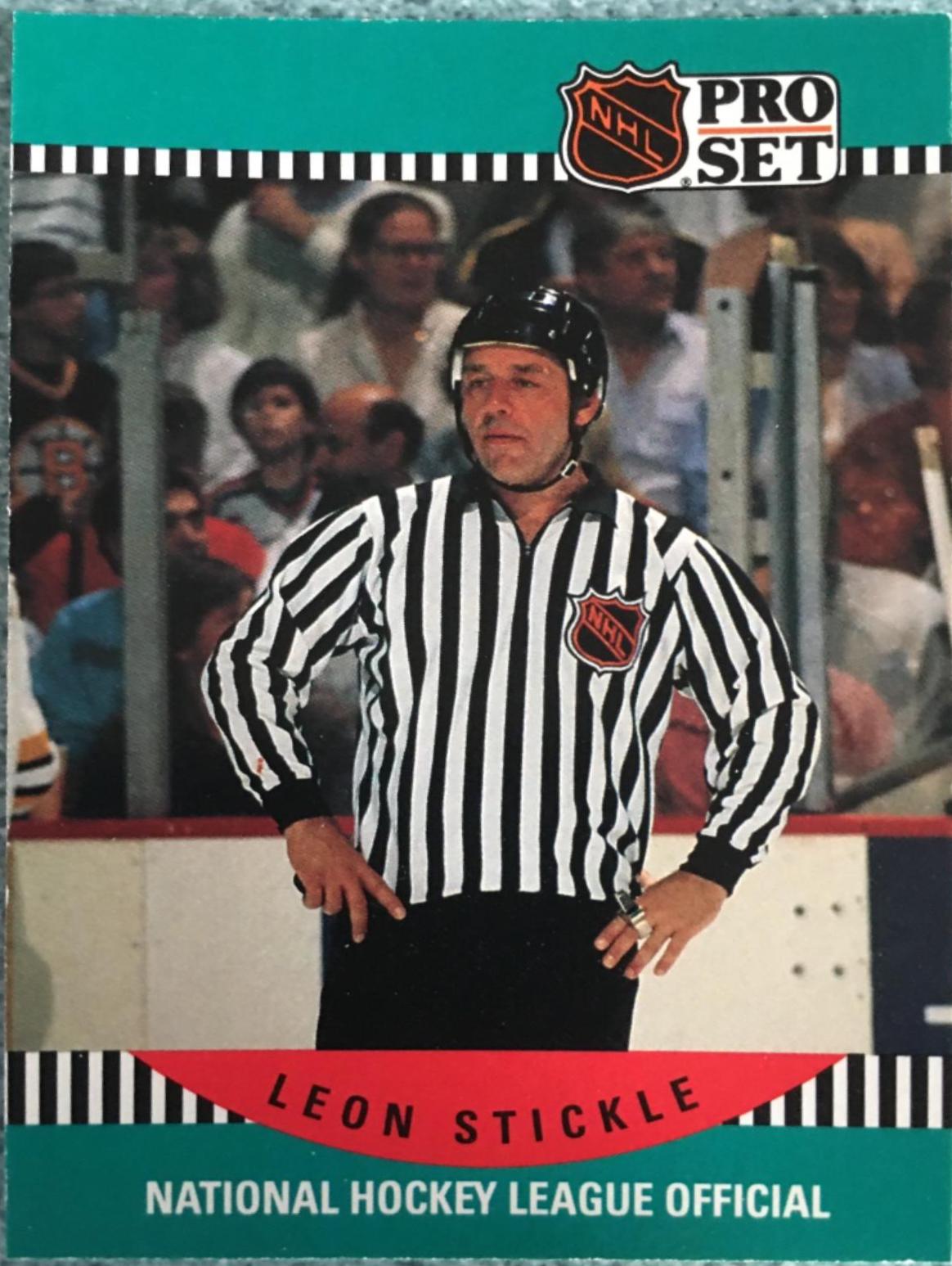 Leon Stickle #700 Hockey Cards 1990 Pro Set