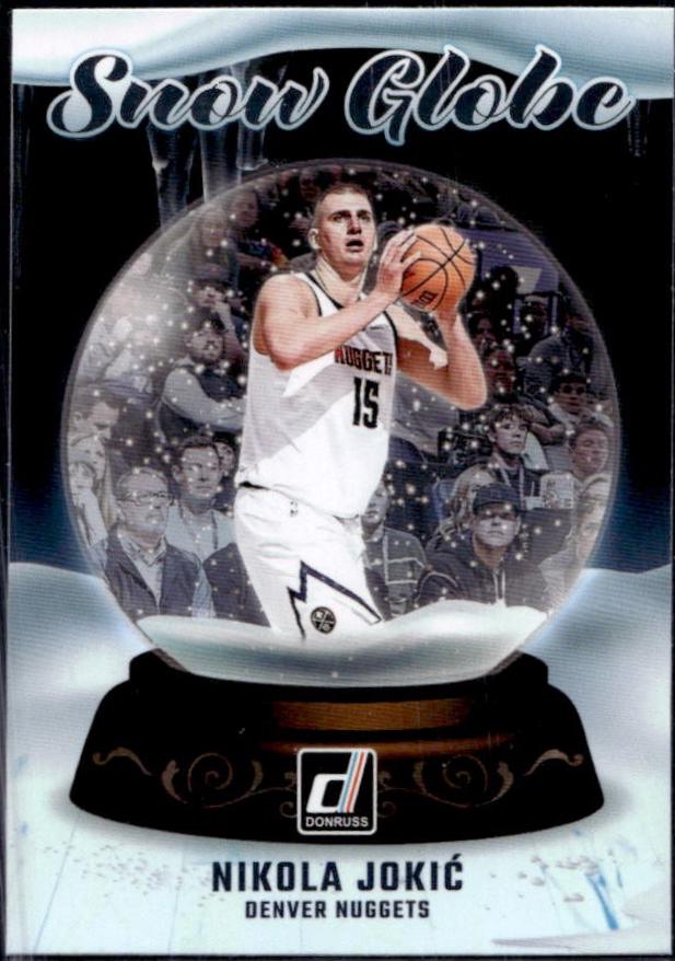 Nikola Jokic #7 Basketball Cards 2024 Panini Donruss Snow Globe