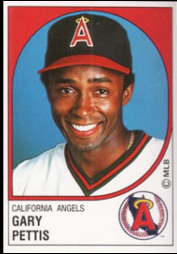 Gary Pettis #48 Baseball Cards 1988 Panini Stickers
