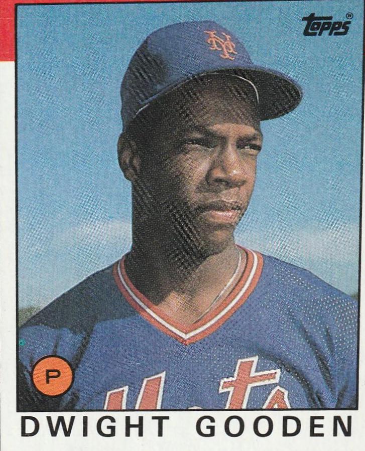 Dwight Gooden #F Baseball Cards 1986 Topps Box Panels Hand Cut