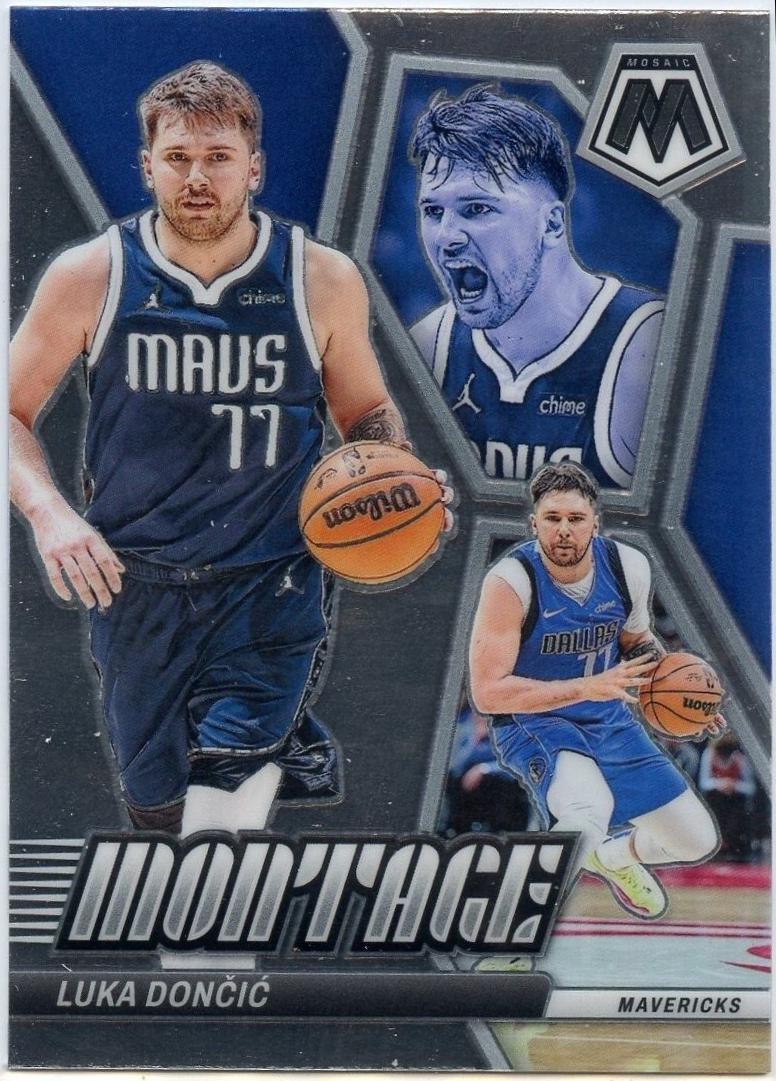 Luka Doncic #5 Basketball Cards 2023 Panini Mosaic Montage
