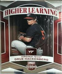 Drue Hackenberg #HL-5 Baseball Cards 2023 Panini Elite Extra Edition Higher Learning Prices