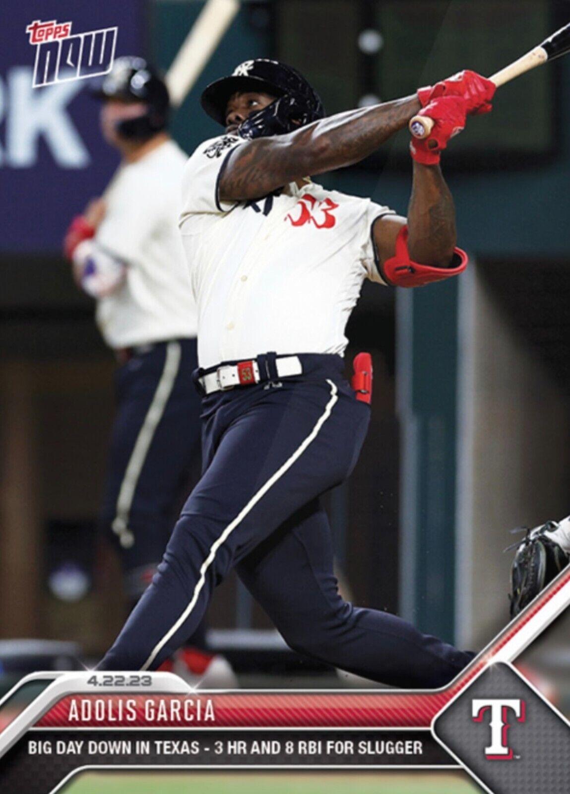 Adolis Garcia #170 2023 Topps Now Baseball
