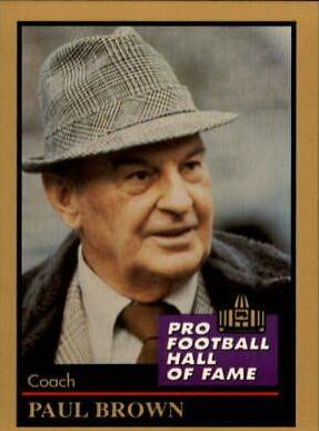 Paul Brown #18 Football Cards 1991 Enor Pro HOF