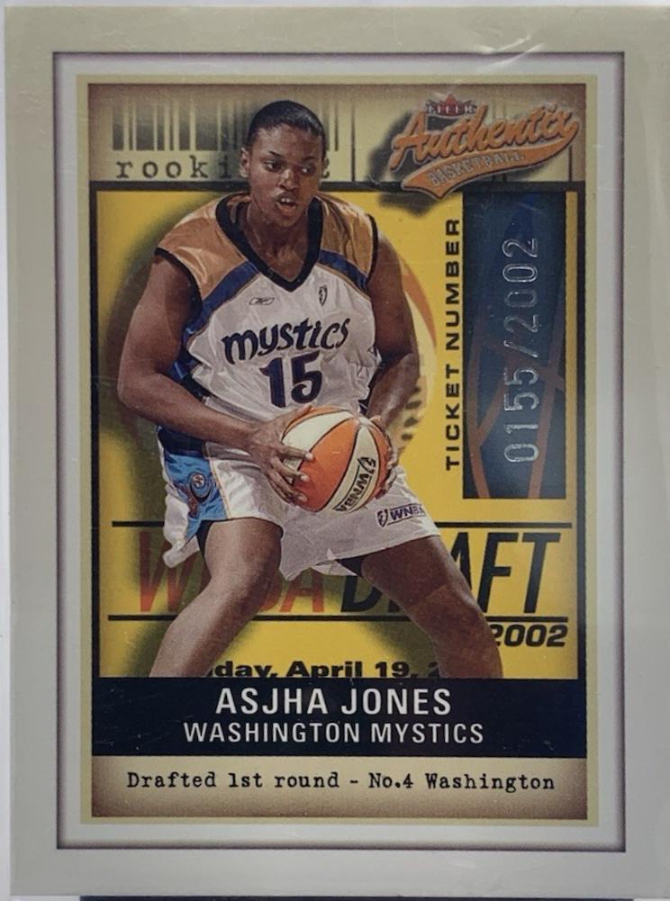 Asjha Jones #104 2002 Fleer Authentix WNBA