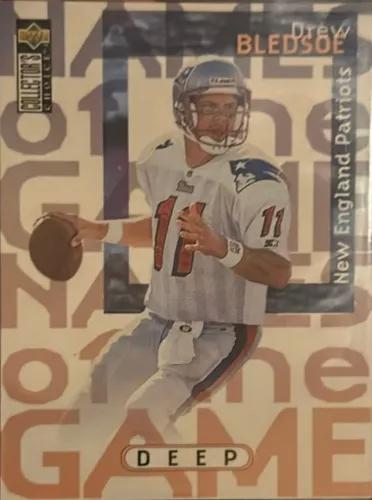 Drew Bledsoe #8 Football Cards 1997 Collector's Choice Name the Game Jumbo