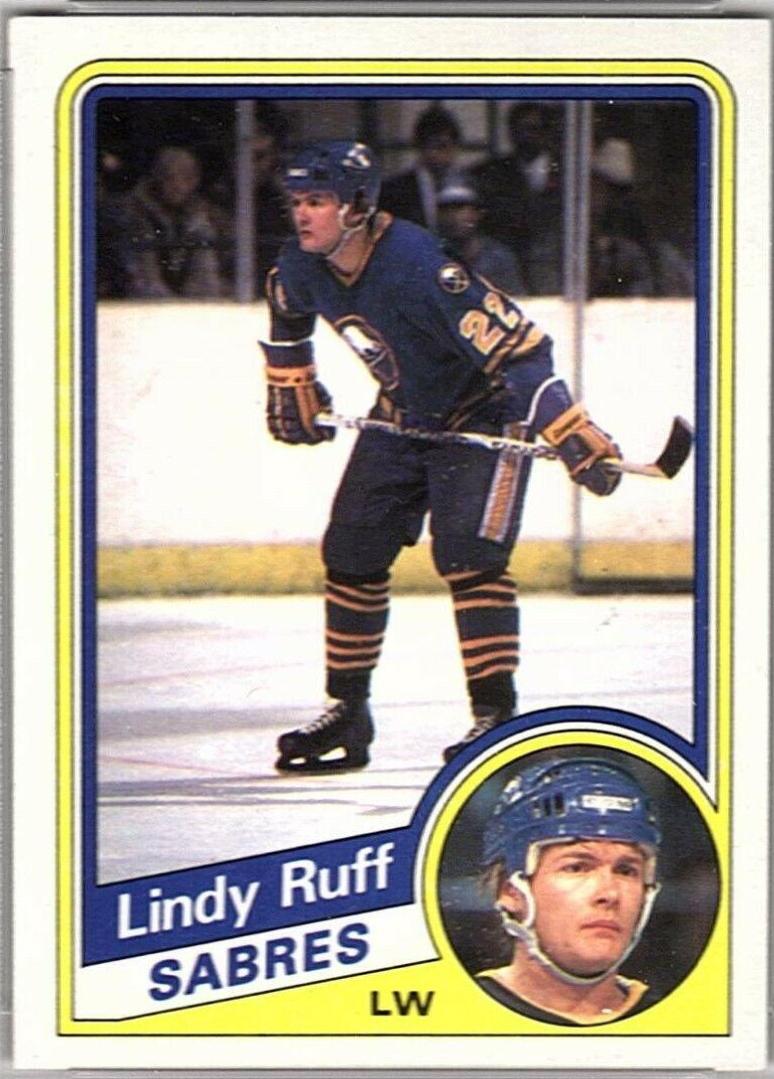 Lindy Ruff #23 Hockey Cards 1984 Topps